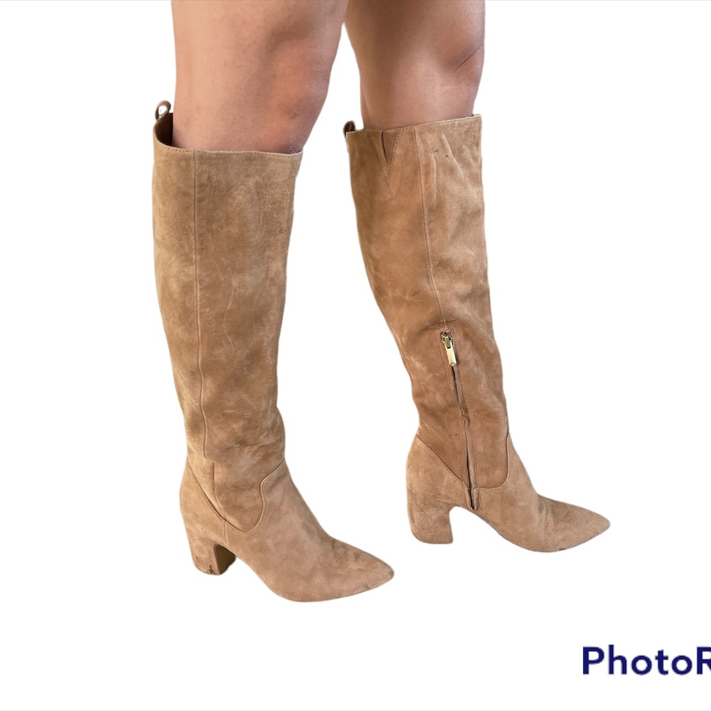 Sam Edelman Suede Heel Boots Size 7